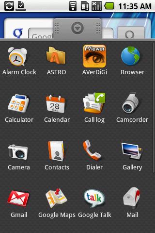 Using the AVerDiGi Android Application 1. To run the AVerDiGi Android application, go to Application menu on your mobile phone and find the AVerDiGi Android application to execute the application. 2.