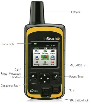 Starting with inreach SE Box Contents Your inreach SE includes: inreach SE device Lanyard USB cable AC adaptor Pack clip inreach SE Quick Start Guide Please note: Charge your inreach SE