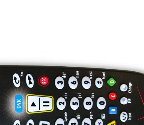 DVD, AUX, TV, STB selects which programmed device you want to control. Menu shows the Main Menu. Exit closes any on-screen display and returns you to regular viewing.
