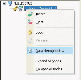 Activity Check for Virtual CD Drives If you are having a problem with a virtual CD, you can open the data throughput monitor to determine whether the drive it is inserted in is actually being
