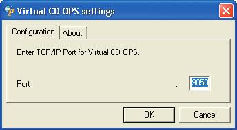 Even though the service plays such a central role, it requires no other interfaces aside from the settings for TCP/IP communication, as everything else is confi gured through the Virtual CD OPS