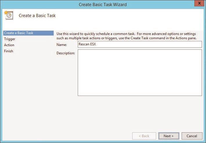 5. Go to Control Panel -> Administrative Tools -> Task Scheduler -> Create Basic Task, and