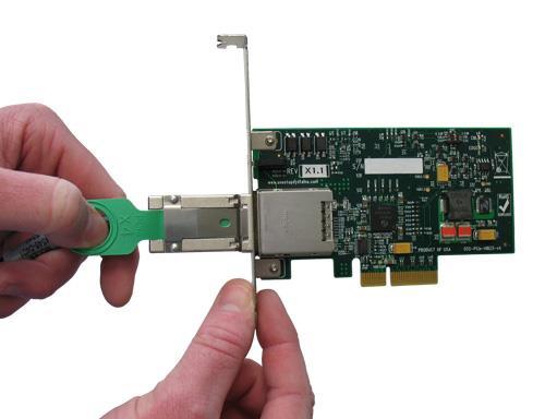 3.c. When using with any third party I/O device: 1) Install the downstream board in the appropriate PCIe slot.