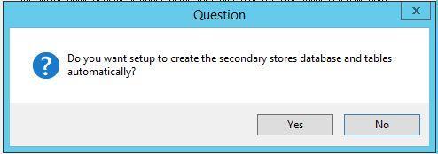 11. In the Secondary Stores Database Selection dialog box, specify the name of the SQL Server to be used for storing tiered file data. Click Next. 12.