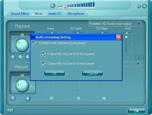 Sftware setting fr simultaneus listening f Speaker & Headphne: G t yur Audi settings > Mixer > Enable multi-streaming playback (as shwn in the belw image.