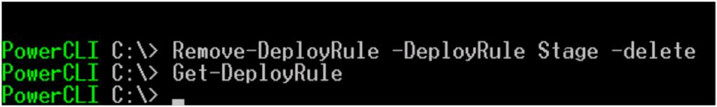 deploy rule using the Remove-DeployRule command (Figure 21). Figure 21.