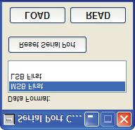 Evaluation Board User Guide MENU BAR OF MAIN WINDOW File Menu The File menu allows you to load a previously saved AD9552 setup file or to save a new AD9552 setup file. A setup file (.