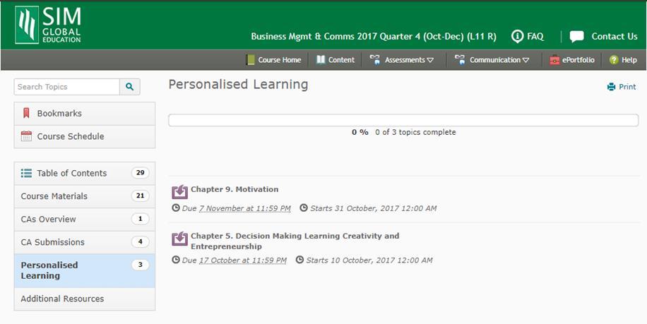 16 Note: After the registration is complete, students can access the assignments from their D2L course by Step 1.
