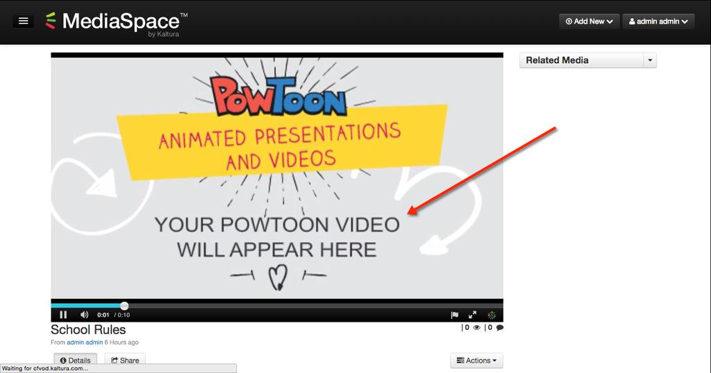 your PowToon is being processed.