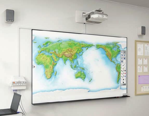 ontrol Supplied with 2 x interactive pens Wall Mount Supplied with Smart Notebook Software INTERATIVE Projector able Management & ontrol