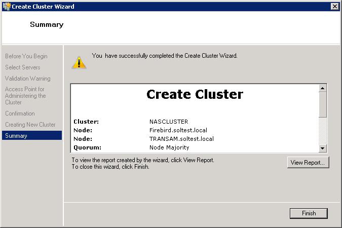 provide an IP address for the cluster.