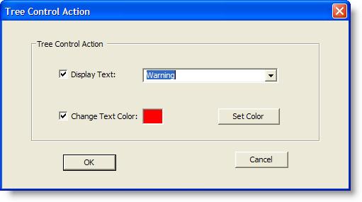 Cisco Supervisor Desktop User Guide Tree Control Action The Tree Control action enables you to select a color to apply to a CSQ name and/or a message to display beside the CSQ name in the Skill