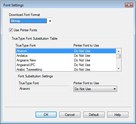 4.7 Configuring the Quality tab settings 4 4.7 Configuring the Quality tab settings Item Name Font Settings.