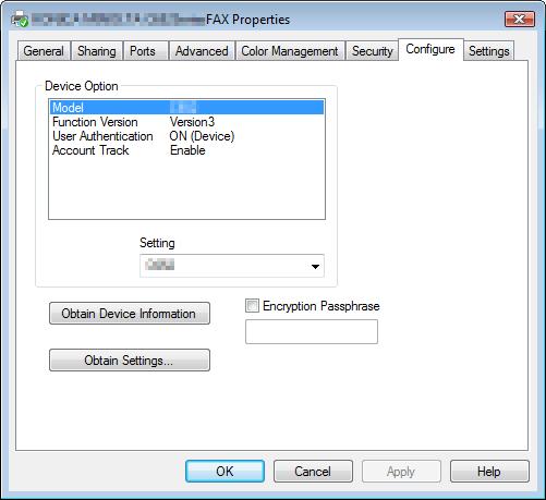 4 Configuring the Configure tab settings 4.8 4.8 Configuring the Configure tab settings 4.8.1 Selecting the option Configure the installed status of the options to make their functions available to this machine.
