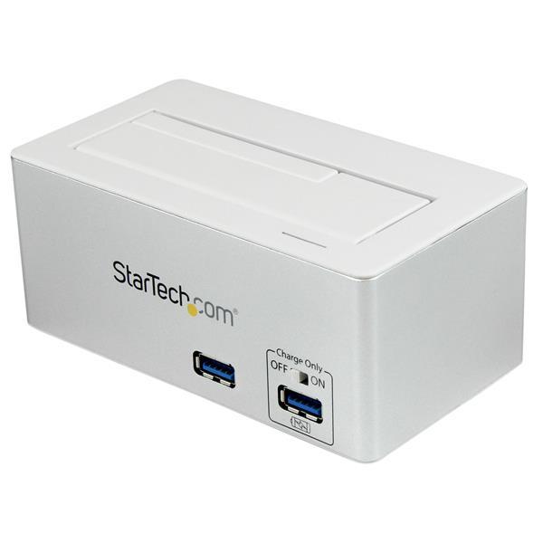USB 3.0 SATA Hard Drive Docking Station SSD / HDD with integrated Fast Charge USB Hub and UASP For SATA 6 Gbps - White Product ID: SDOCKU33HW The SDOCKU33HW USB 3.