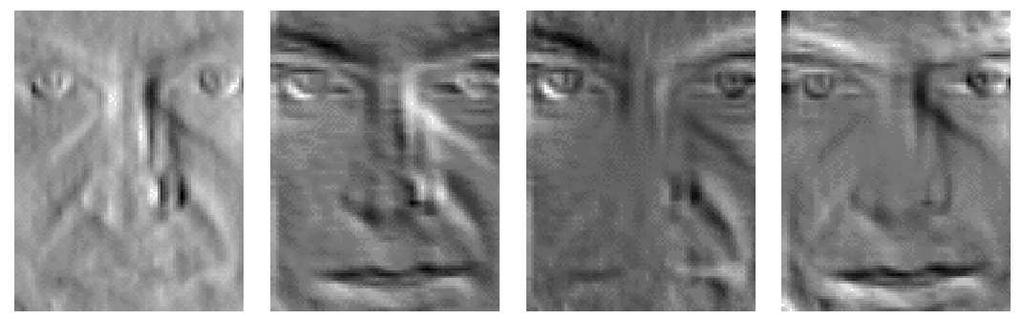 6 EEE TRANSACTONS ON PATTERN ANALYSS AND MACHNE NTELLGENCE, VOL. 2, NO. 1, OCTOBER 1998 (a) (b) (c) (d) Fig. 1. The moion emplaes of a human face for four canonical moions. (a) X ranslaion.