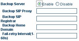 The GoIP_4 Gateway supports one Backup Server as an alternative to the main server. Once registration to the main server fails, the GoIP_4 Gateway will try to register to the Backup Server.