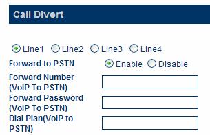 The GoIP_4 Gateway answers an incoming VoIP call and generates a dial tone. The caller can then dial a number (PSTN or Mobile) desired.