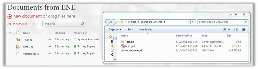 Fig. 31 Note: Using Cut/Paste with the windows explorer method will remove the documents from ENsured rather than just download a copy. Only use Copy/Paste or Drag/Drop. 3.3.2.