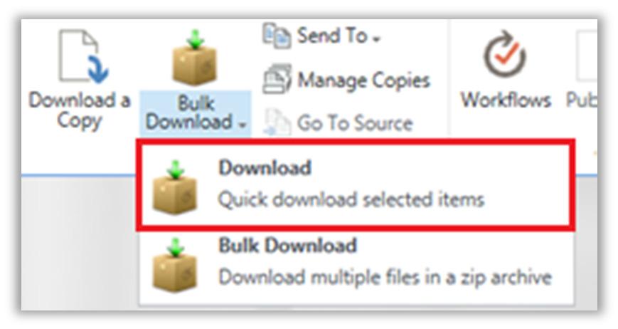 3.3. Downloading Large Documents (Over 2 GB) As with uploads, files over 2 GB to be downloaded are handled by a web application within SharePoint.