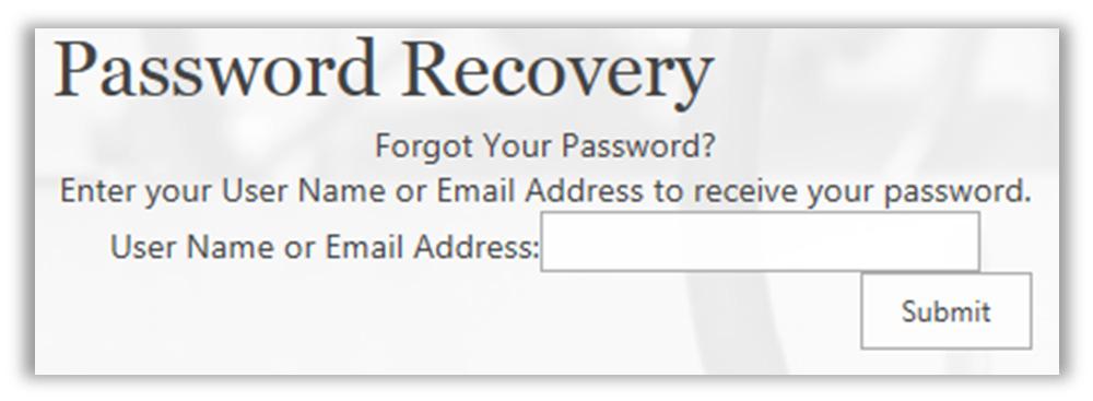 You will be redirected to a password recovery page to submit your ENsured user name or email address associated with your account (Fig. 4). Fig.