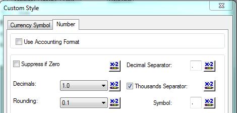 Solution 1. To change the Size number formatting: a. Right Click on the BF_SIZE field to highlight and open the options. Select Format Field. b. Click Customize c.