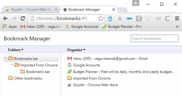 6.3.Managing Bookmarks The Bookmark Manager in Chromodo allows you to organize your bookmarks. Here you can edit, delete or rename bookmarks and folders.