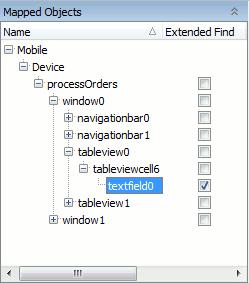 In the Aliases tree, drag the textfield0 object alias to the tableviewcell6 alias (like you did in the Mapped Objects tree).