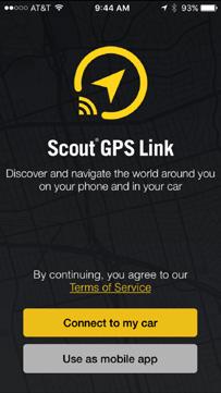 0 system, select APPS to open the Apps menu screen. Press [APPS] on the faceplate, then select "SCOUT GPS Link".