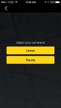 NOTE: "You can use as a mobile app" to use the app independently. Select "Toyota".