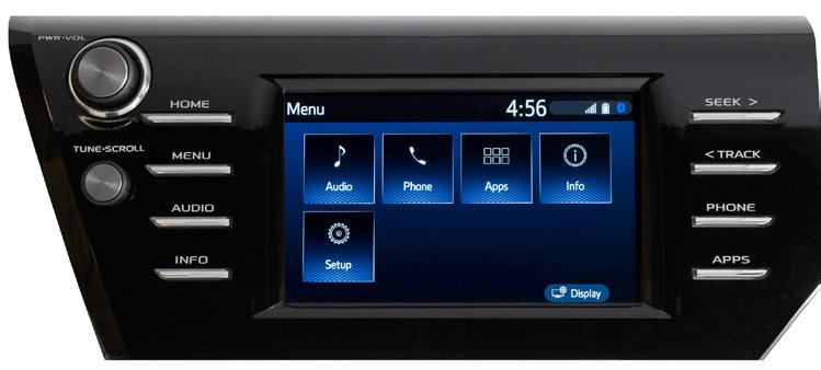 INTRODUCTION WHAT ENTUNE.0 SYSTEM DO YOU HAVE? Entune.0 Audio with Connected Navigation App Include: Touchscreen display Siri Eyes Free* Scout GPS Link with Moving Maps Entune.