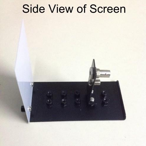 The actual distance between the cable end and screen needs to be measured accurately. The cable holder has an ST adaptor that provides for holding the cable in position.