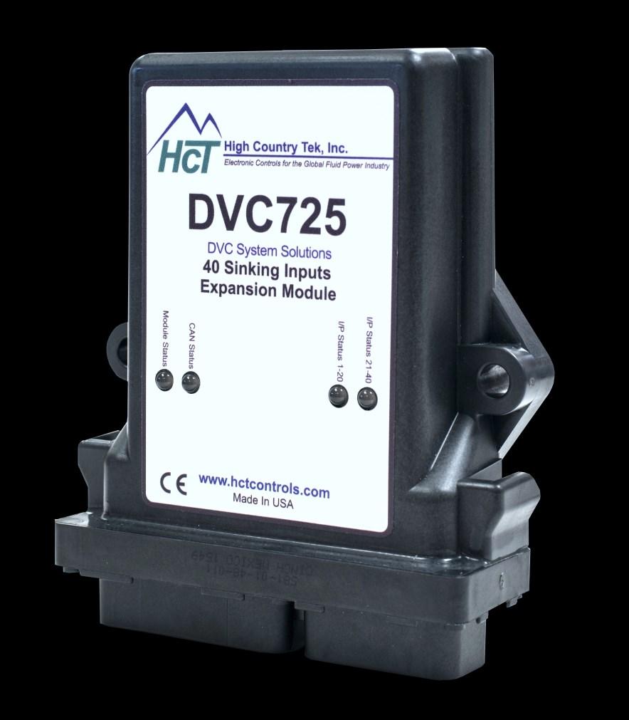 Configured Using HCT s Program Loader Monitor (PLM) 40 digital ON / OFF input expansion module, 1 CAN interface Supply voltage 9-30Vdc The is a robust input expansion controller that receives 40