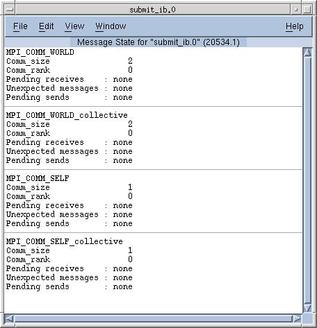 MPI specific debugging Process