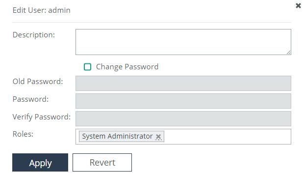 Changing the default password When installation is finished, you can change the default password using the AppResponse 11 web user interface. 1. Go to Administration > Authentication: User Administration.