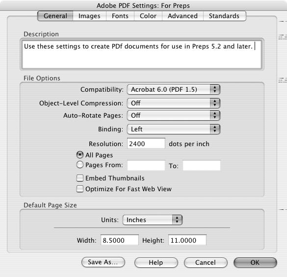 Creating Files for Use in Preps You can add Adobe Acrobat 7 documents (PDF files) to PDF-native Preps jobs or to mixed-files Preps jobs.