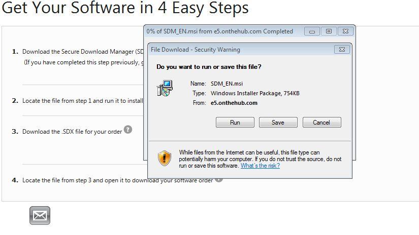 Downloading Software Installing the SDM (Secure Download Manager) 1.