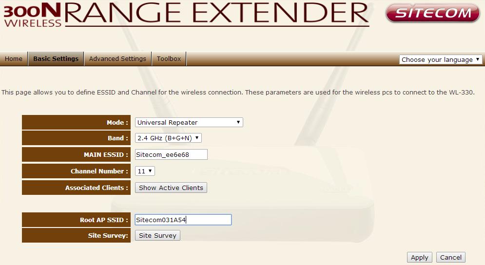 connection between your range extender and your