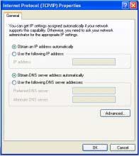 Setting the IP Address 3. Select Internet Protocol (TCP/IP) in the list of items used in this network connection and click Properties. 4.