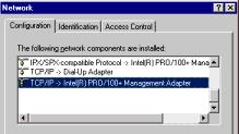 Setting the IP Address TCP/IP binding to a network adapter 4.