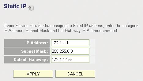 If you re using the computer to connect to the Internet via cable modem, you can simply click Clone MAC to fill the MAC Address field with the MAC address of your computer. 2.5.