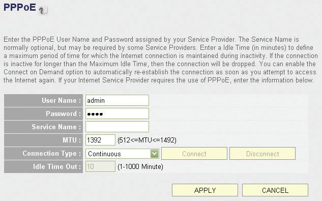 2.5.3 Setup Procedure for PPPoE User Name Enter the user name assigned by your Internet service provider. Password Enter the password assigned by your Internet service provider.