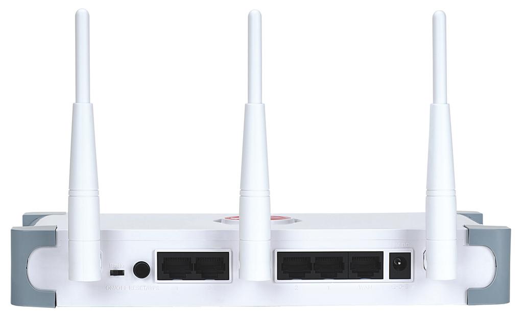 1 HARDWARE 1.1 Front Panel Display LED Status Description POWER On Router is switched on and correctly powered. 2.4G / 5G On Indicates that the particular WLAN mode is active.