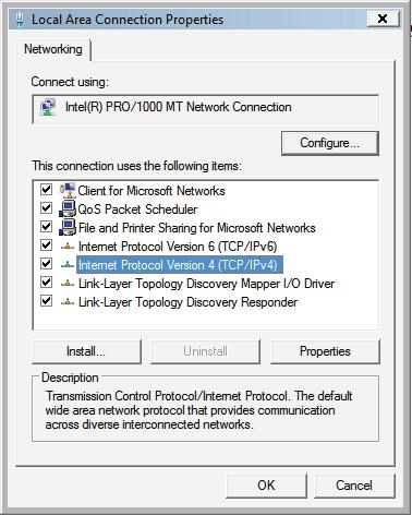 2.2.2 Windows Vista/7 IP Address Setup 1. Click Start, then go to the control panel. Click View Network Status and Tasks, then click Manage Network Connections.