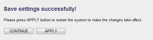 Click Apply to prepare to restart the router, and you ll see this message: Wait for about 40 seconds, then