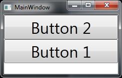 Defining a stack layout in XAML vs C# <StackPanel> <Button Content="Button 2" FontSize="32" /> <Button Content="Button 1" FontSize="32" /> </StackPanel> Button button1 = new Button(); button1.