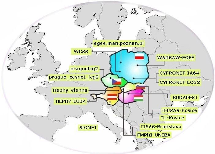 Central European Grid Central European (CE) Federation is one of 12 federations in EGEE project seven countries: Austria, Croatia, Czech Republic, Hungary, Poland, Slovakia and Slovenia.