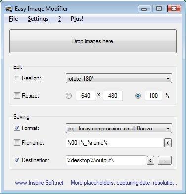 Step 1: Download and Install the program on your Windows Desktop 1. Download and extract the free version from http://www.inspire-soft.net/?nav=soft_easyimagemodifier 2.