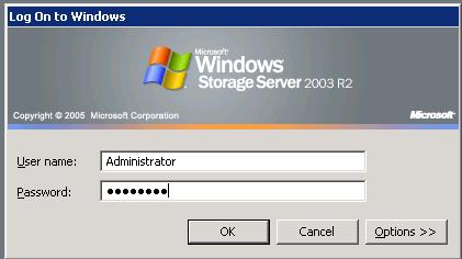 Chapter 1 Opening Windows Storage Server Opening Windows Storage Server To open Windows Storage Server, follow the following procedure.
