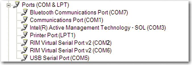 10 f g (f) (g) Doule-click Ports (COM & LPT). Mke note of the numer ssocited with the selected COM port. You will need this numer in the next steps. Allow Windows to instll the driver.